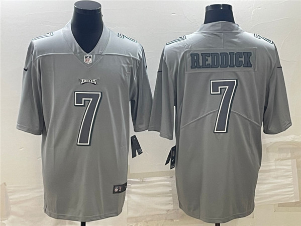 Men's Philadelphia Eagles #7 Haason Reddick Gray Atmosphere Fashion Stitched Jersey